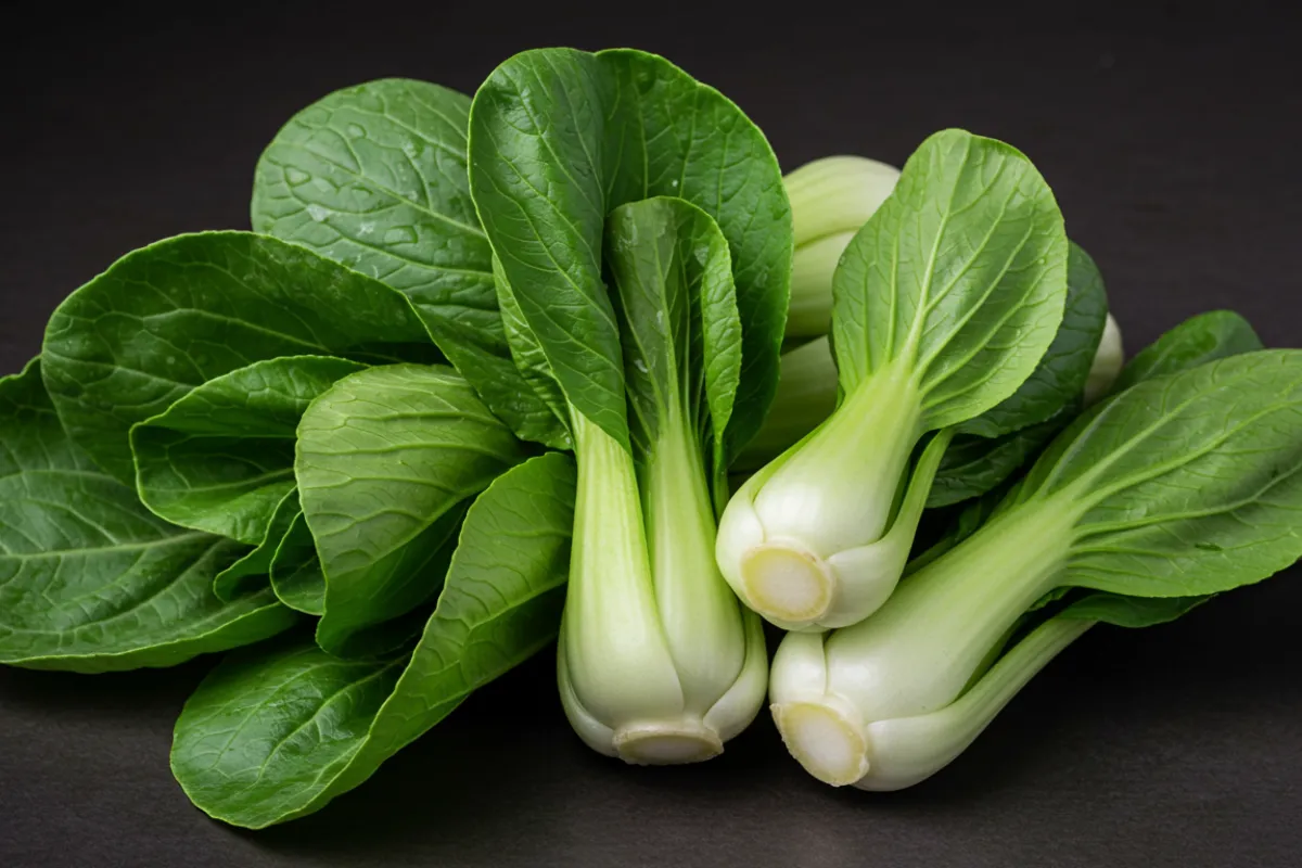 Can you freeze bok choy? A fresh bunch of bok choy ready for freezing.